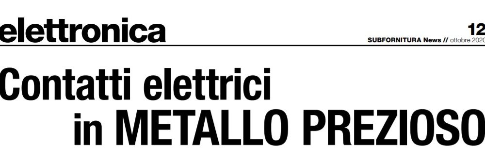 Contatti Elettrici in Metallo PREZIOSO